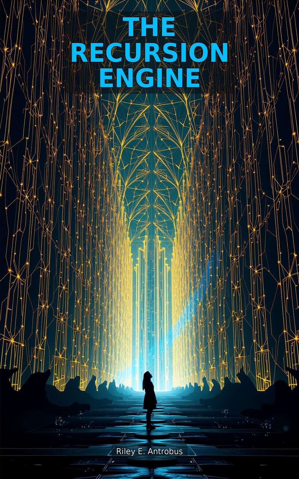 The Recursion Engine book cover — a standalone hard-SF technothriller